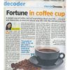 Fortune in coffee cup